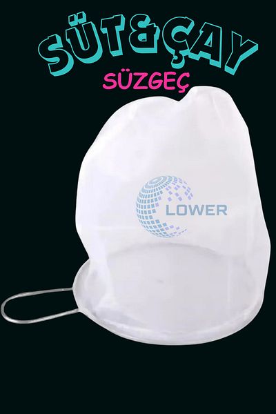 LOWER Tea and Milk Brewing Strainer - Ring Wire Milk Bag, Teapot Infuser Bag