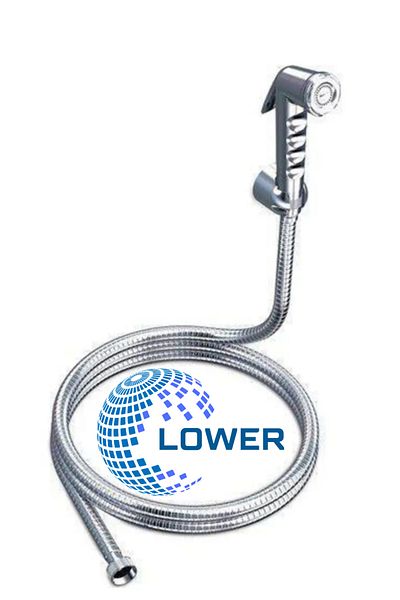 LOWER Bidet Spiral with Gun Stainless Double Bidet Steel Hose Bidet with Gun