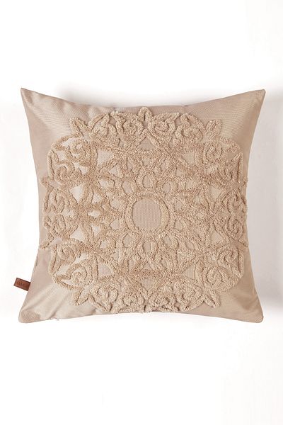 HAMUR Bohemian Special Design Punch Ponch Σχέδιο Τετράγωνο Διακοσμητικό Κάλυμμα Μαξιλαριού Αρκετά Φυσικό