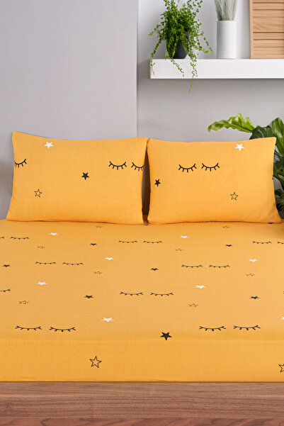 Eponj Home Yellow Double Pes Elastic Sheet Set