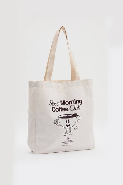 BE BLUE Slow Morning Canvas Bag
