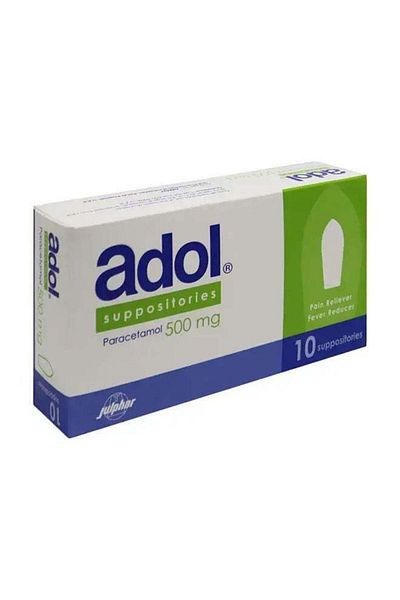 Adol 500Mg Supp 10S