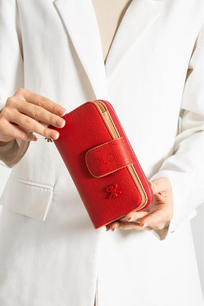 ImPolo Nili Red Tag Print Women's Hand Wallet 10X17 Size