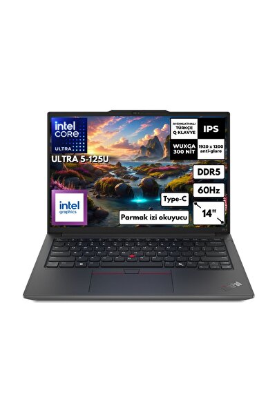 LENOVO ThinkPad E14 Gen 6 Ultra 5-125U 16 GB RAM 512 GB SSD 14" Windows 11 Pro 21M7002PTX KT2