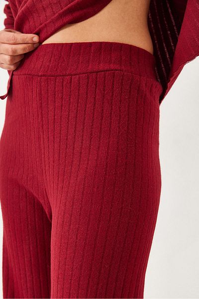 Bianco Lucci Damen-Strickwaren-Set mit Polo-Ausschnitt und Unterteil 0183 60261103