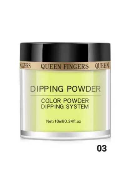 Aka renkli akrilik neon toz tırnak süsleme