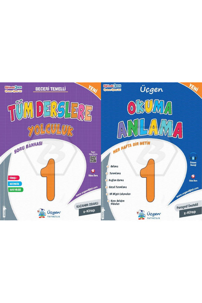 Üçgen Yayıncılık 1. Sınıf - TÜM DERSLERE Yolculuk - 2024 & 1. Sınıf - OKUMA A...