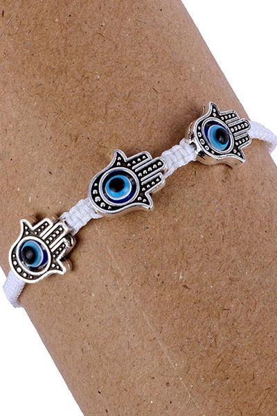 Rouge Fatma Mother Hand Evil Eye Purple Women's Bracelet