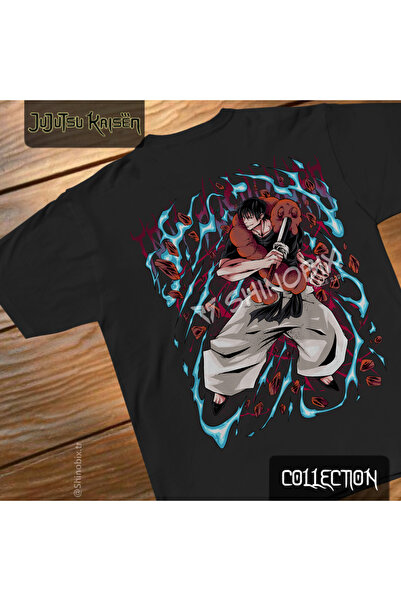 SHINOBIX خط جوجوتسو أنيمي توجي فوشيغورو أوفر سايز تي شيرت