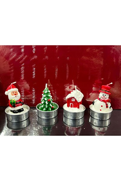 Astaş 12li Noel Temalı Mum Yılbaşı Süsü