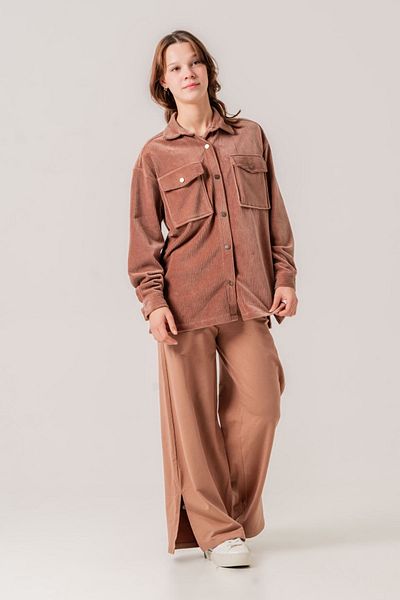 HAUSEkids 8-15 Years Premium Velvet Cotto Κοριτσίστικο Σετ - Καραμέλα