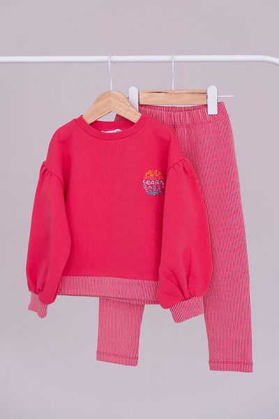 Atelier Babbi Rita Fuchsia/pink Tracksuit Set