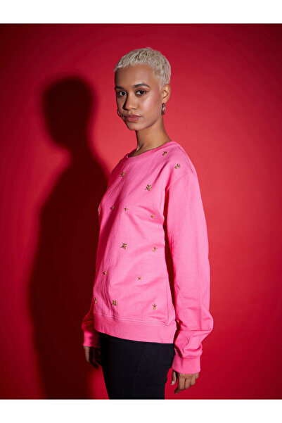 Sassafras By Styli Regular Fit All Over Pearl Terry Sweatshirt