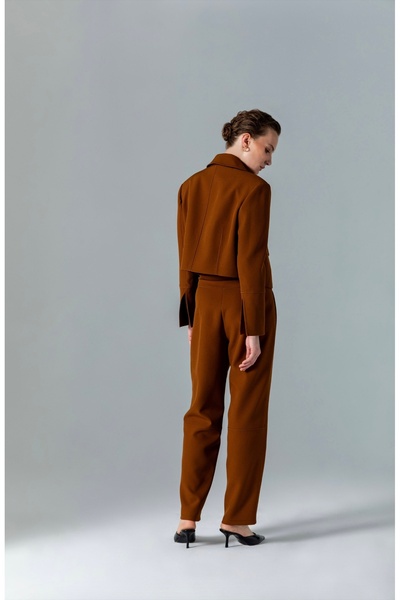 KAMEYA Cep Detaylı Crop Taba Ceket