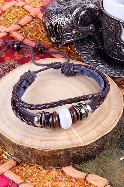Rouge Survive White Beaded Unisex Bracelet