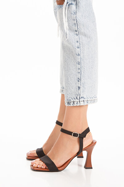 L&L Γυναικεία σανδάλια Ορθοπεδική Μαλακή Σόλα Μαύρο Τζιν με λουράκι αστραγάλου