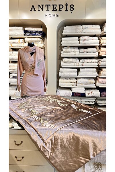 Antepiş Home Çeyizlik seccade namaz elbisesi ve mevlüt örtüsü seti bohça için