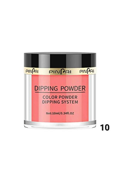 Aka renkli akrilik neon toz tırnak süsleme