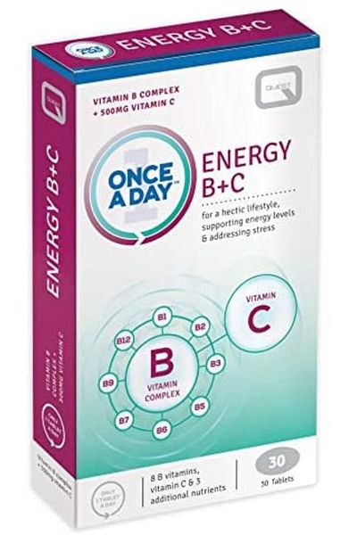 Quest Once-A-Day Energy B+C, 30 Tablets