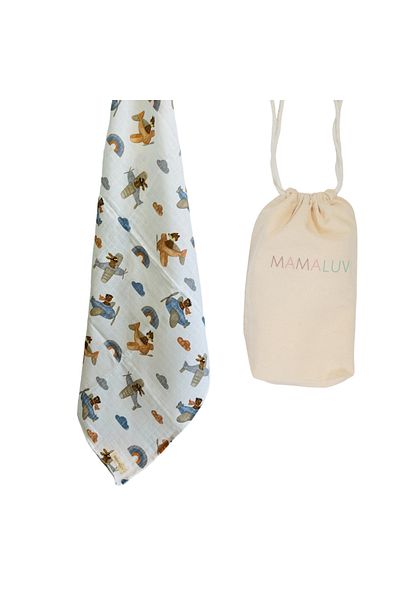 Mamaluv Musselin-Wickeltuch für Neugeborene, 100 % Baumwolle, handgemachtes Baby-Wickeltuch, weiches und sanftes Wickeltuch