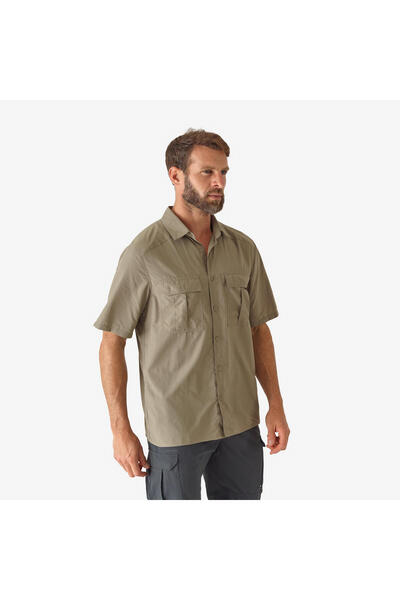 Decathlon Solognac Erkek Kısa Kollu Avcı Gömleği - Yeşil - Avcılık Ve Doğa Gö...