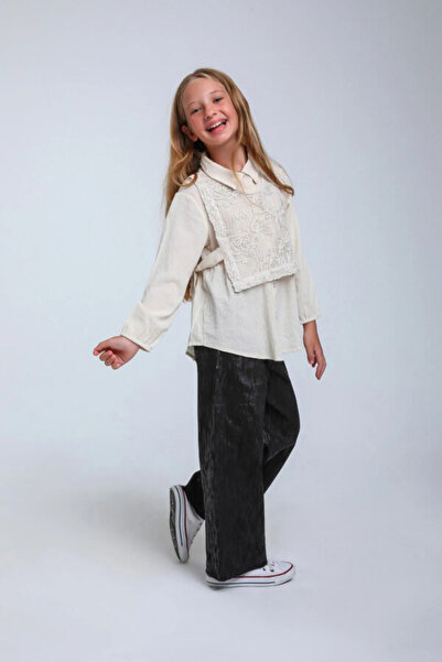 Escabel Pantaloni largi pentru fete cu aspect strălucitor