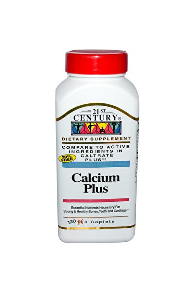21st Century مكمل غذائي كالسيوم بلس، 120 كبسولة