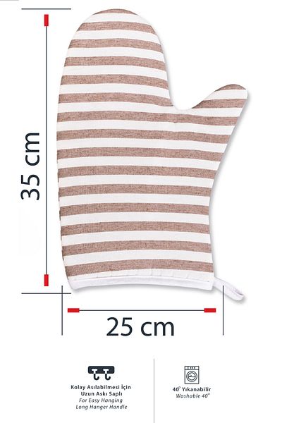 Morlay 2 Pcs Pot and Oven Gloves 220 Degree Heat Resistant & Kitchen Cooking Equipment Gloves
