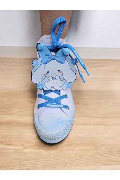 LİASSHOES albastru cinomolo imprimat sireturi silicon detaliu in alb pantofi ...