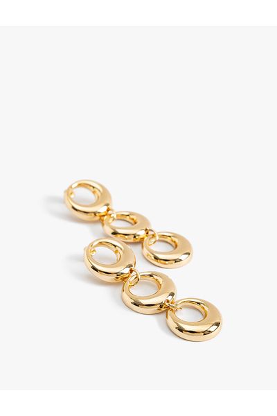 Koton Geometric Earrings - Steel Mixed Dangle