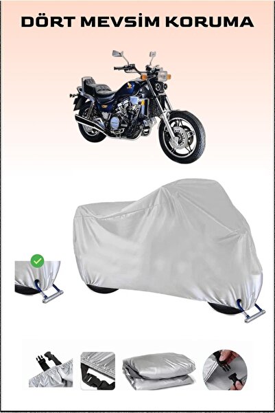 Breen Honda VF 1100 Magna - قماش مشمع للدراجات النارية متوافق وآمن ومقاوم للماء