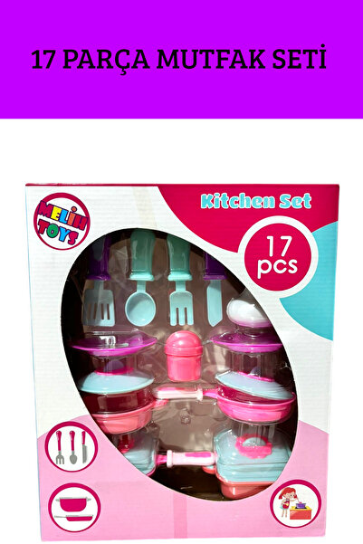 YILDIRIM OYUNCAK 17 Parça Mutfak Seti Kız Çocuk Mutfak Seti Kız Çocuk Oyuncağı