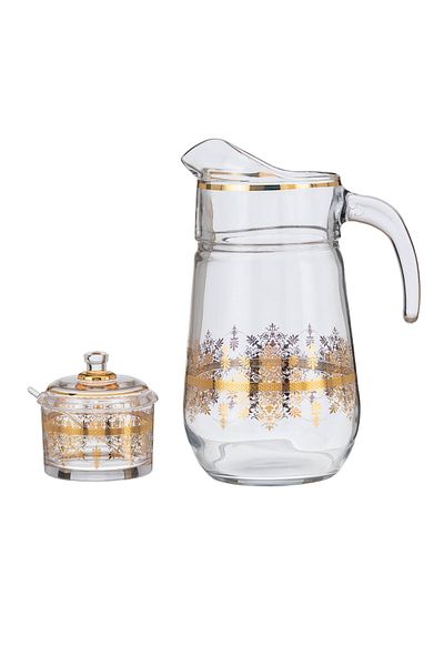 Byblos 76 Pieces Luxurious Turkish Crystal Set Golden