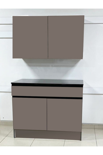 triomodül PAMİR 100 CM J KULP MDF ÇOK AMAÇLI MUTFAK DOLABI