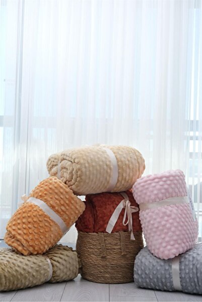 MİNK Mink Tomurcuk Çift Kişilik Battaniye - Pudra