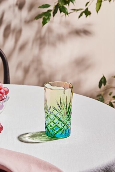Karaca Melodico Soft Drink Glass 375 ml Green