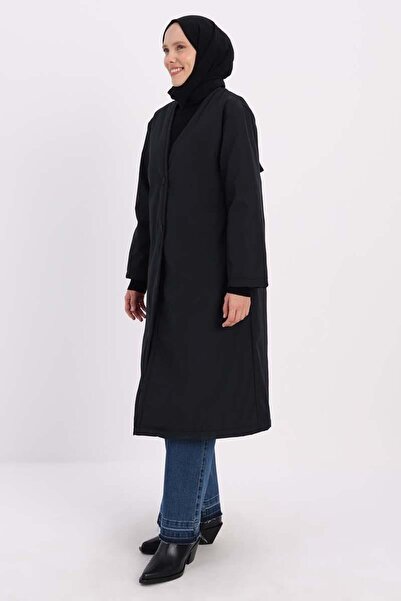 ALLDAY Siyah-V YAKA ŞİŞME GİY ÇIK