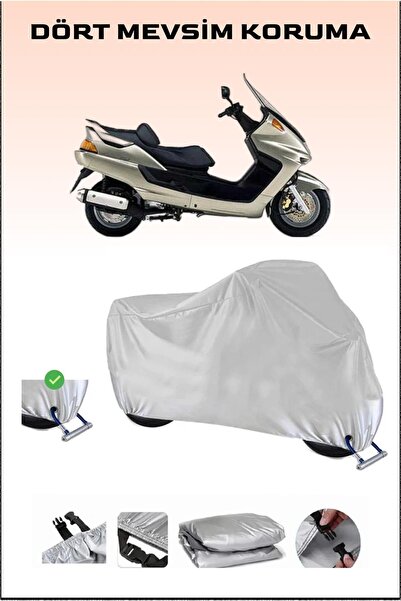 Breen Yamaha Majesty 250 - مشمع دراجة نارية آمن ومقاوم للماء متوافق مع القفل