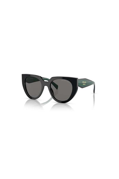 Prada Woman Cat Eye Sunglasses- Pr 14ws - Lense Size:52mm - Black