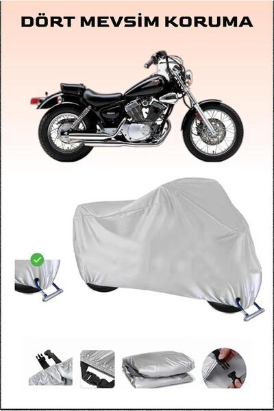 Breen Yamaha Virago XV 535 - مشمع دراجة نارية آمن ومقاوم للماء متوافق مع القفل