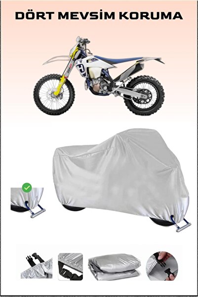 Breen Husqvarna FE 450 - مشمع دراجة نارية آمن ومقاوم للماء متوافق مع القفل