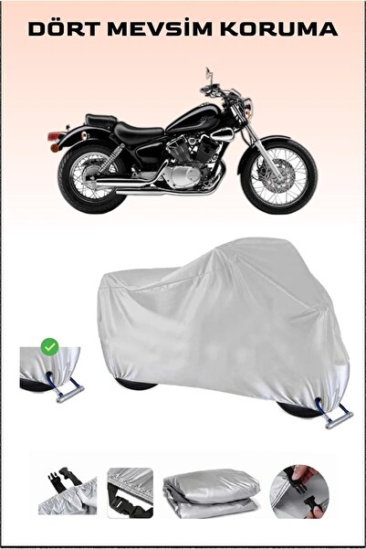 Breen Yamaha Virago XV 250 - مشمع دراجة نارية آمن ومقاوم للماء متوافق مع القفل