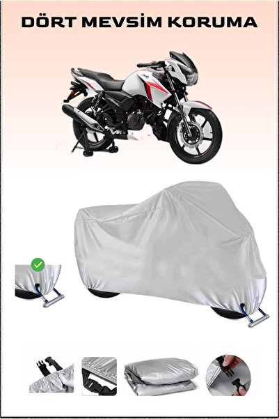 Breen TVS Apache RTR 160 - مشمع دراجة نارية آمن ومقاوم للماء متوافق مع القفل
