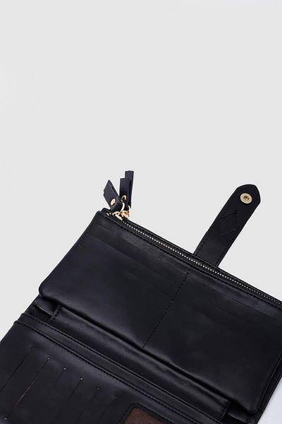 Shule Bags Mary Portfolio Black Wallet