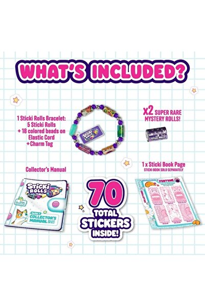 Doğan Oyuncak Dünyası Best DIY Sticker Jewelry Set - Sticki Rolls and Sticki Tape Capsule