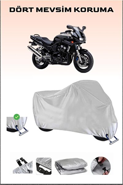 Breen مشمع دراجة نارية متين وآمن ومقاوم للماء لـ Yamaha FZS600 - متوافق مع القفل