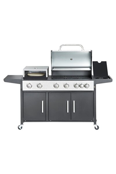 Beloger 7 Burners and Convenient Wheels Pizza Combi Grill