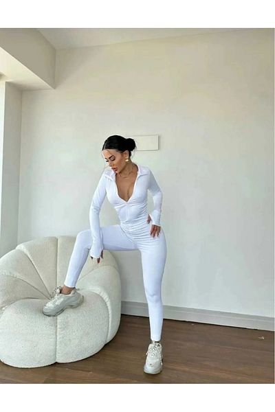 DeChival Winter Long Fleece Jumpsuit - Women