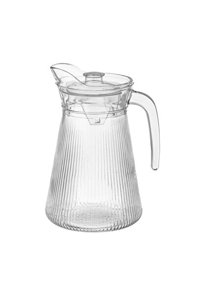 Dania برطمان زجاجي بغطاء بلاستيكي شفاف