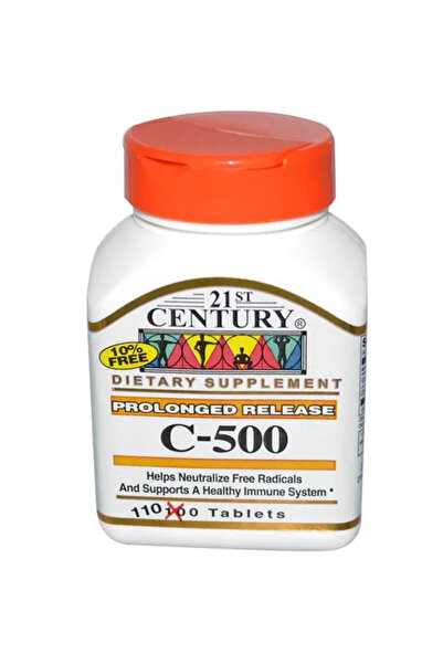 21st Century مكمل فيتامين سي-500 طويل المفعول، 110 أقراص